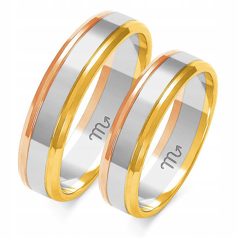 Zlaté Prsteny 14K 5 mm id A-207