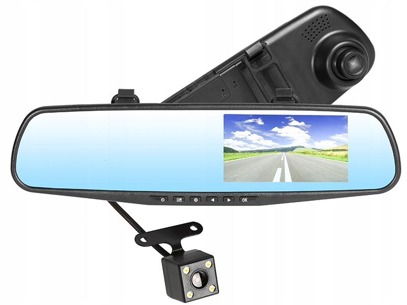 

Rejestrator + Kamera Cofania Tracer Mobimirror Fhd