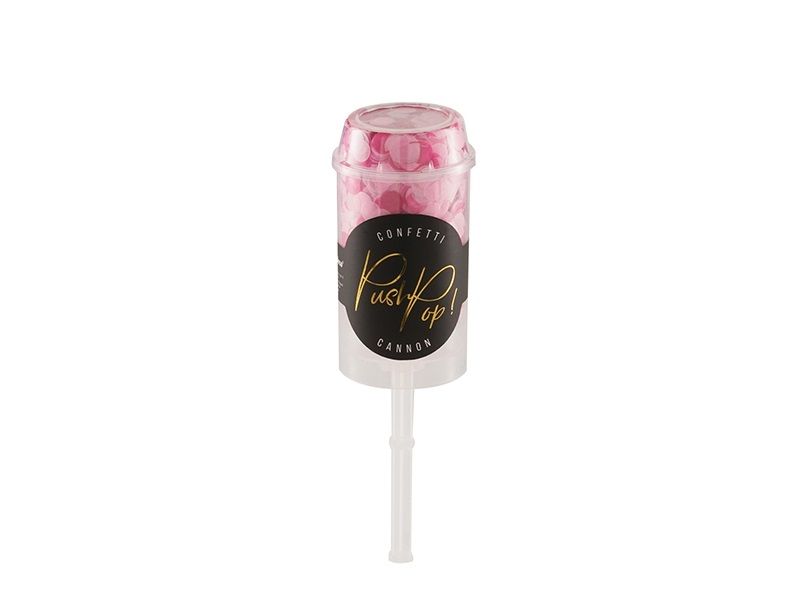 

Konfetti Push Pop różowe