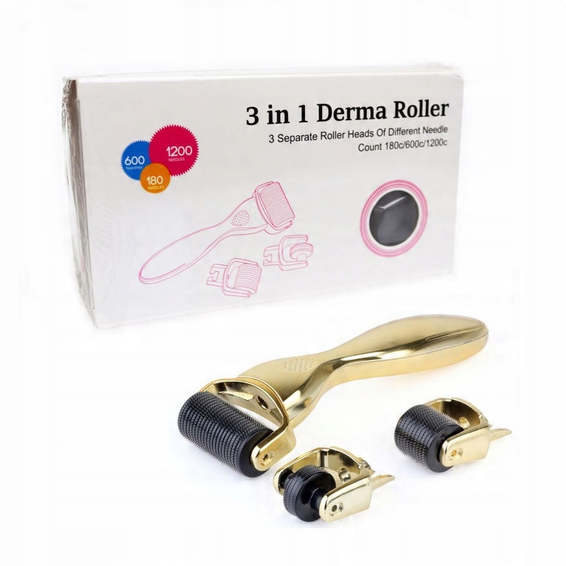 

Derma roller 3 w 1 Ciało Twarz Oczy Dermaroller