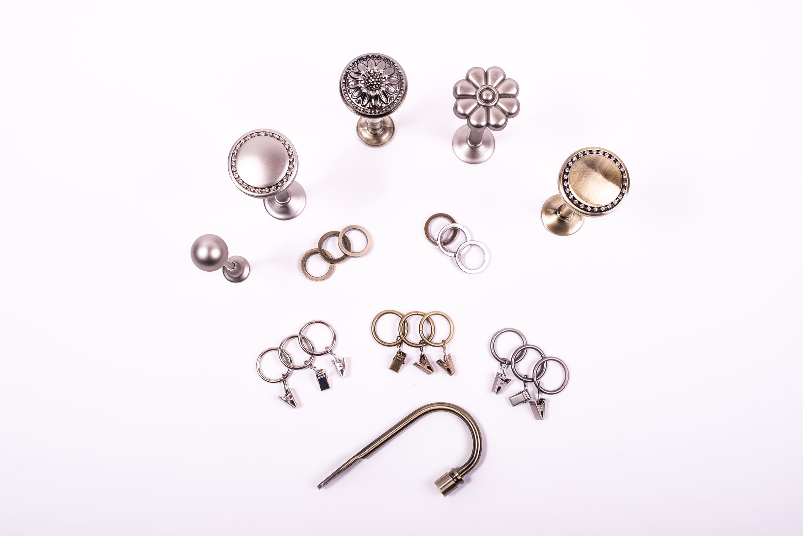 MRC: WYPRZEDAŻ KÓŁKA KARNISZ 25mm-STAL Kolor srebrny