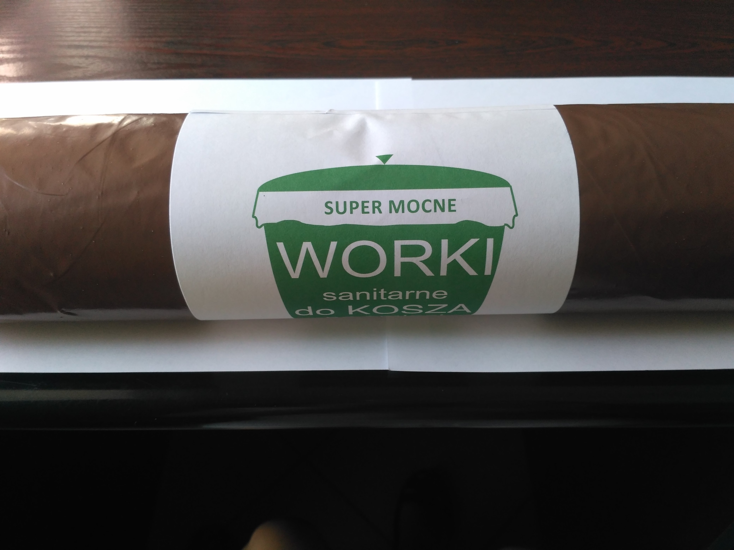 

Worki brązowe 60l 25szt rolka Mocne segregacja