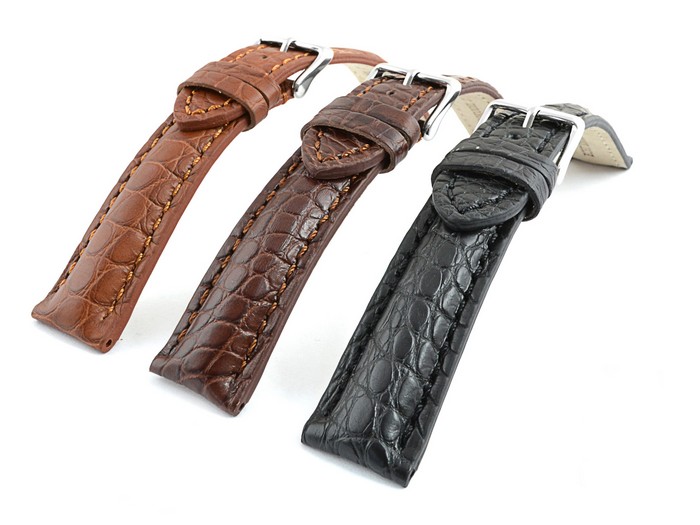 Řemínek Na Hodinky Z Krokodýlí Kůže 20 Barev