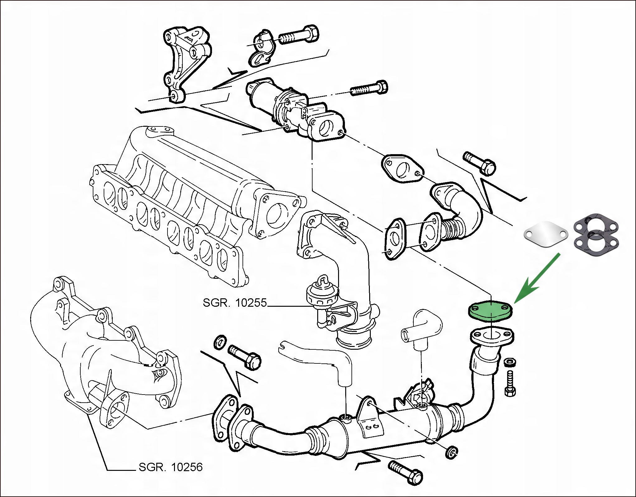 Заглушка EGR FIAT ALFA LANCIA JTD 1.9 8V 2.4 10V тип автомобиля легковые автомобили