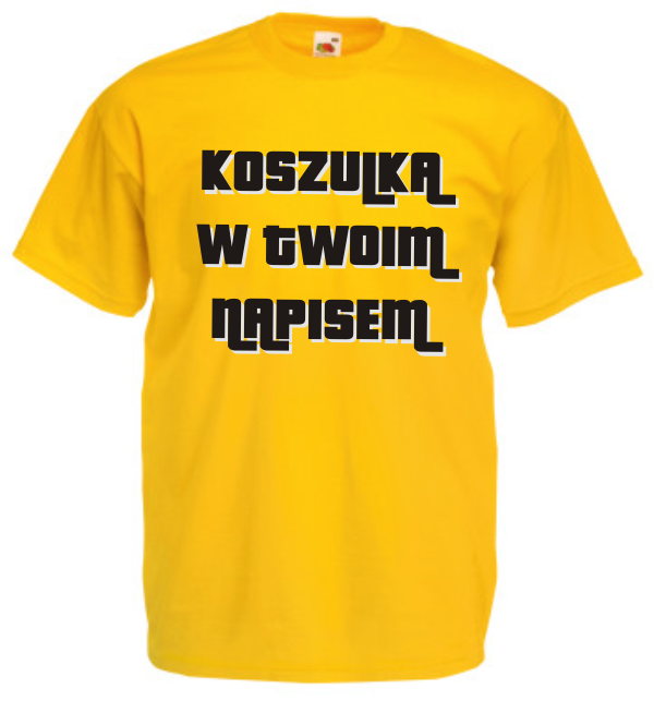 

Koszulki Koszulka Z Własnym Nadrukiem Logo Napisem