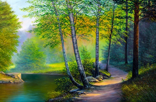 

Fototapeta 3D i nnie tylko Park Las Drzewa Widok