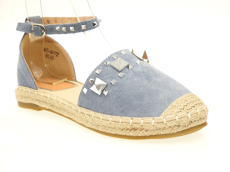 ESPADRYLE DAMSKIE ĆWIEKI MB6472 Blue r.40 Długość wkładki 25.2 cm