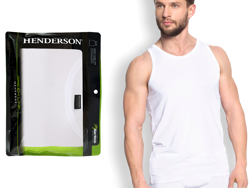

Męski Podkoszulek ramiączko Henderson bambus r.XXL