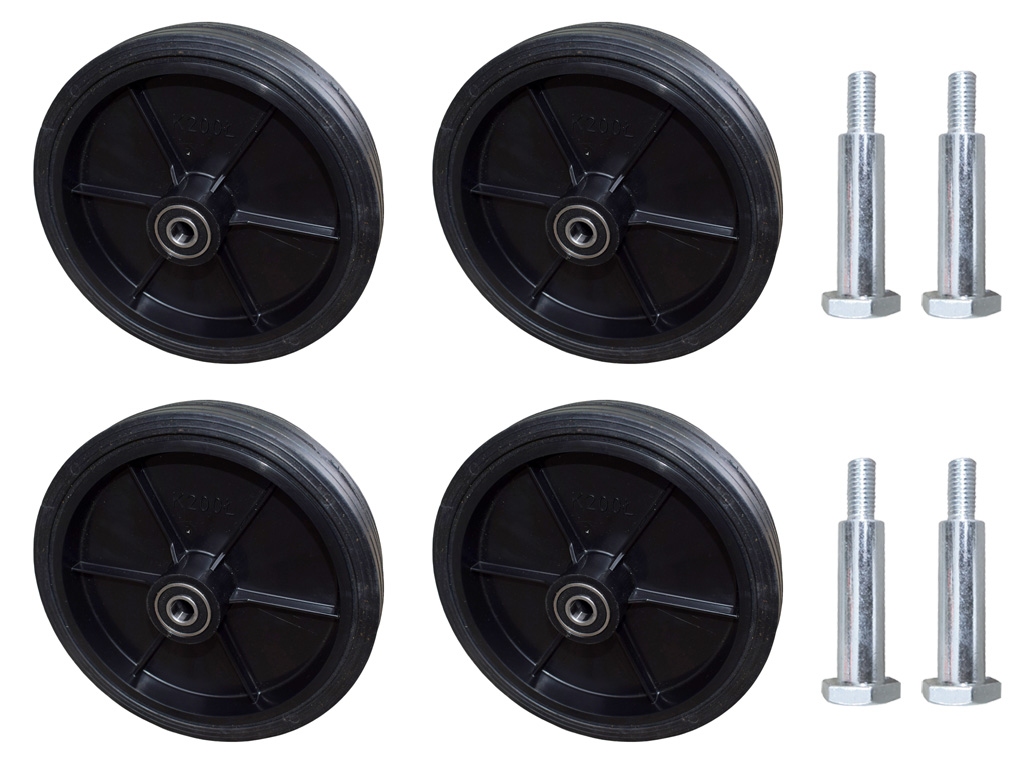 

4 Koła do Kosiarki 4 Śruby Komplet Kół Fi 175