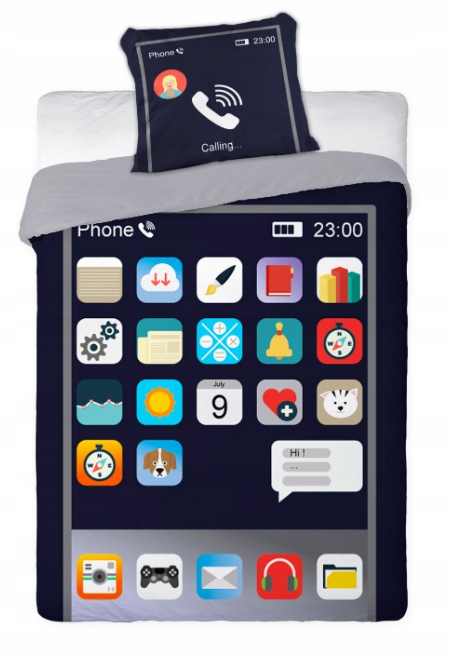 

Pościel bawełniana Telefon 140x200 Phone komórka