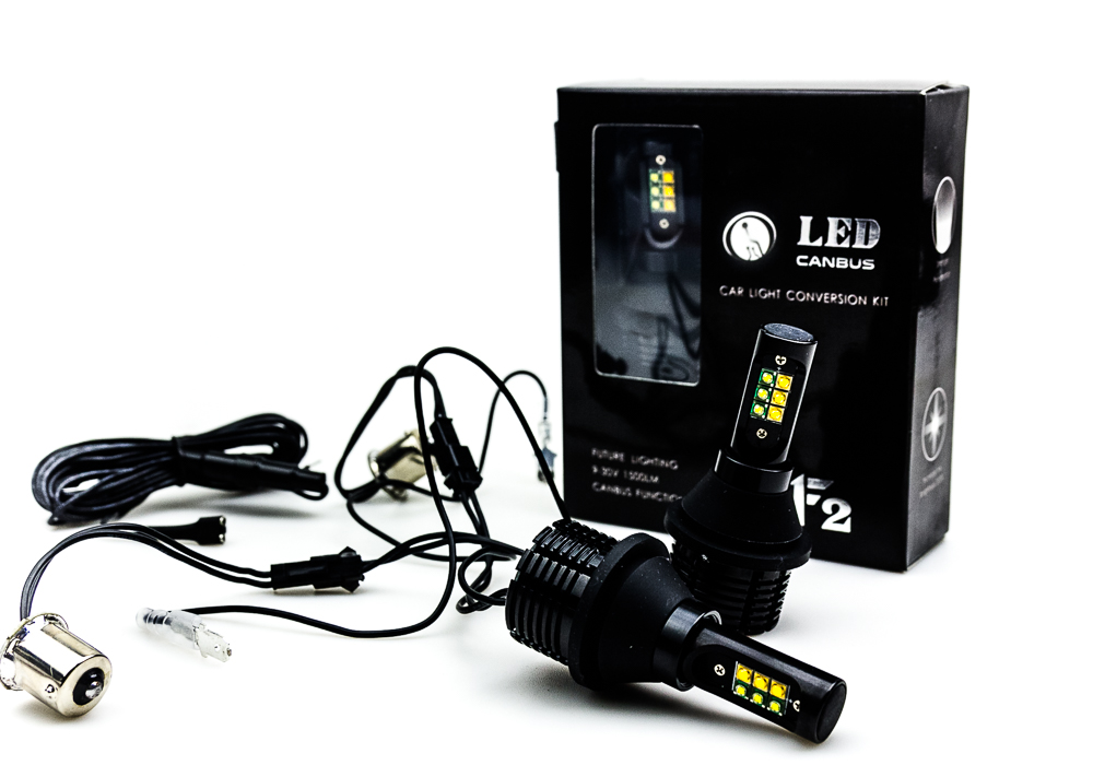 Напрямки + світлодіодні денні ходові вогні 2в1 DRL BAU15S PY21W