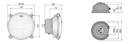 REFLEKTOR GŁÓWNY LAMPA MF 255 ursus 912 itp Producent części Wesem