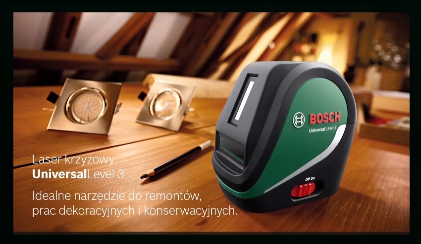 LASER KRZYŻOWY BOSCH UNIVERSALLEVEL 3 SET Model UniversalLevel 3 - Set