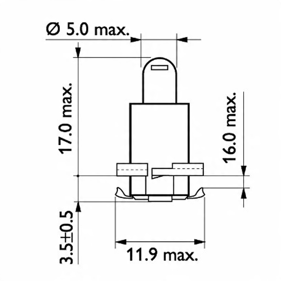 Żarówka M-TECH EBSR 1,2W GREEN 12V 1szt. EAN (GTIN) 5901508510341