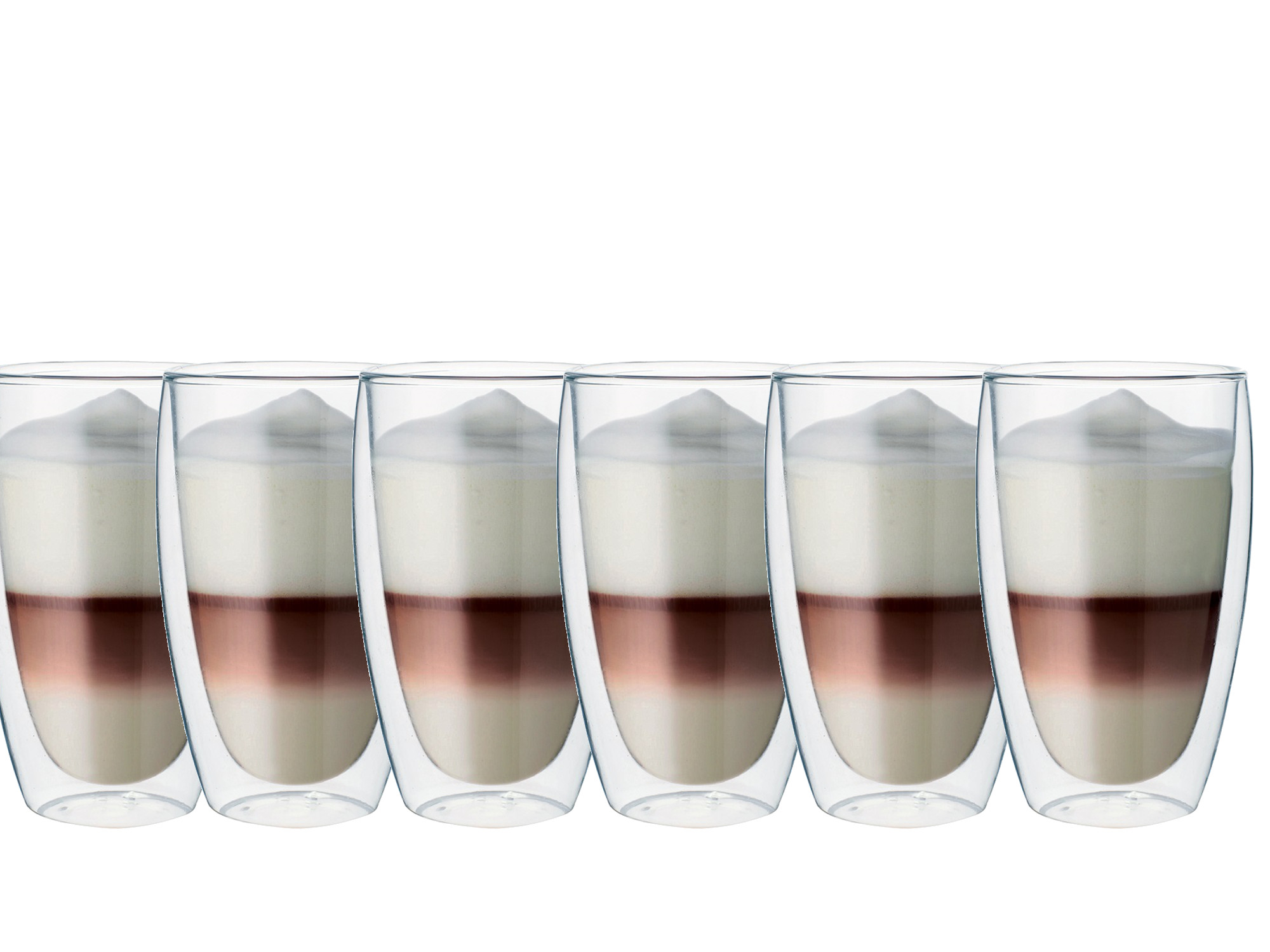 

Szklanki termiczne do kawy herbaty Latte 6 sztuk