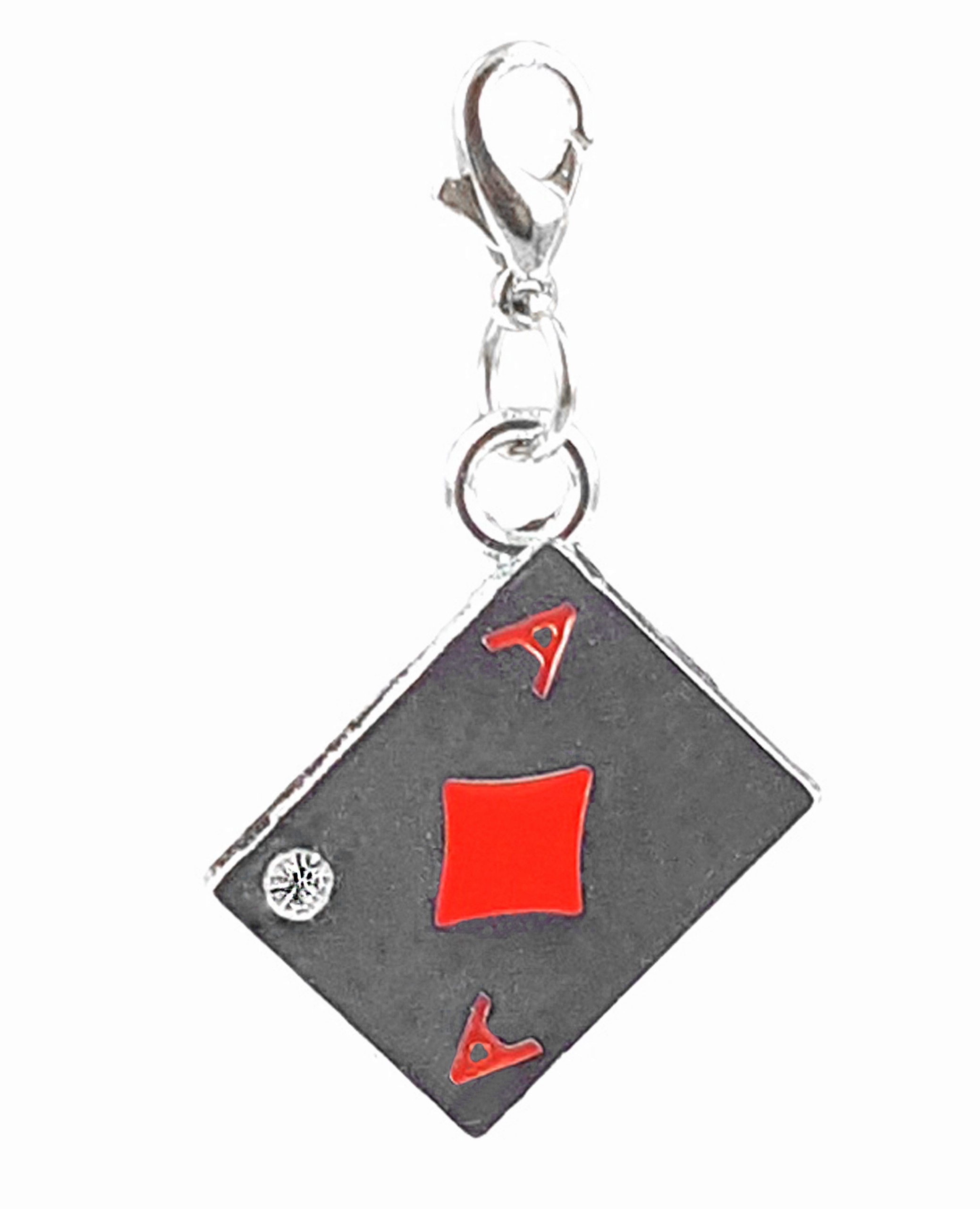 

Zawieszka charms karta do gry as karo