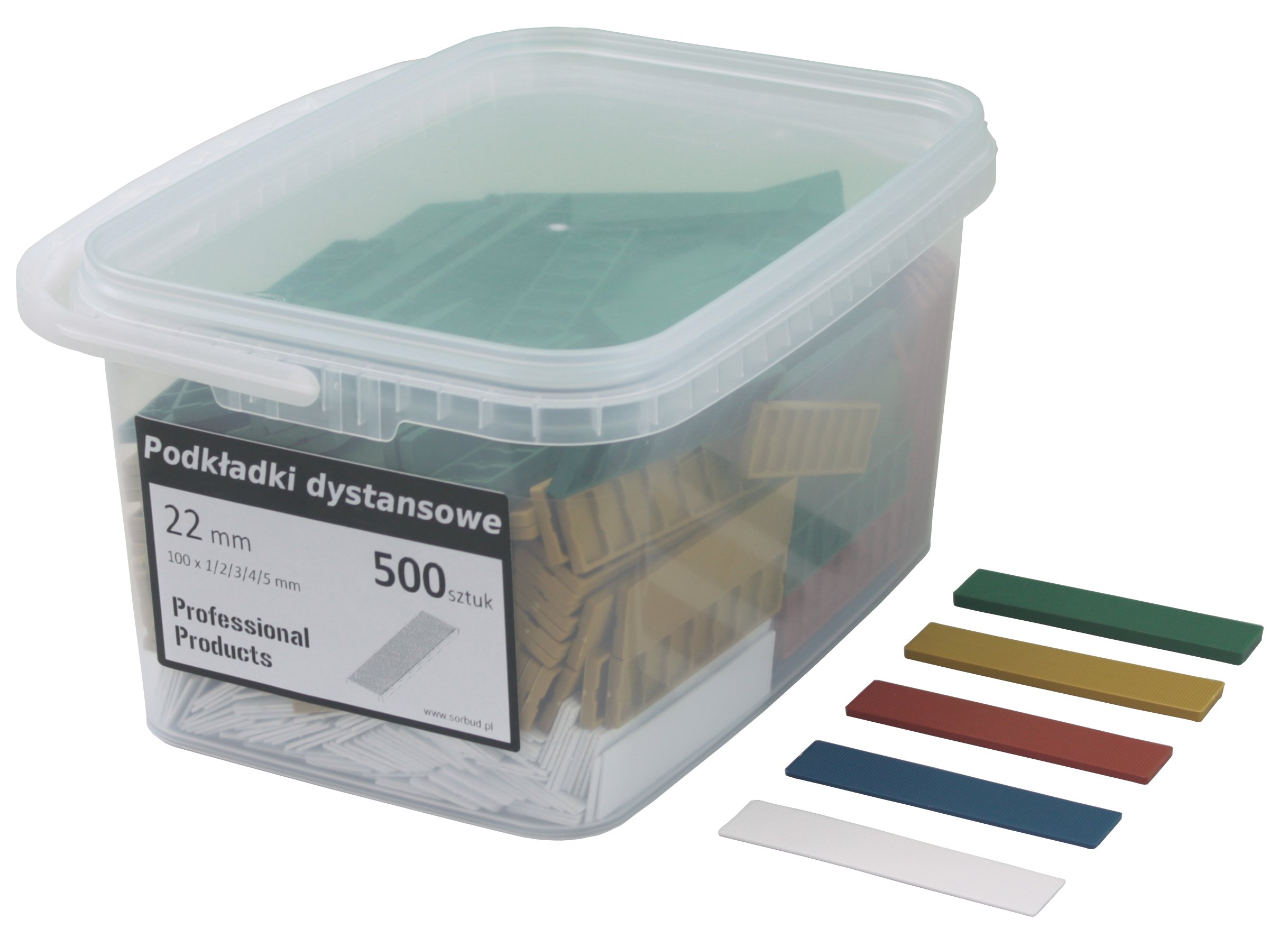 

Zestaw montażowy podkładki dystansowe 22mm 500 szt