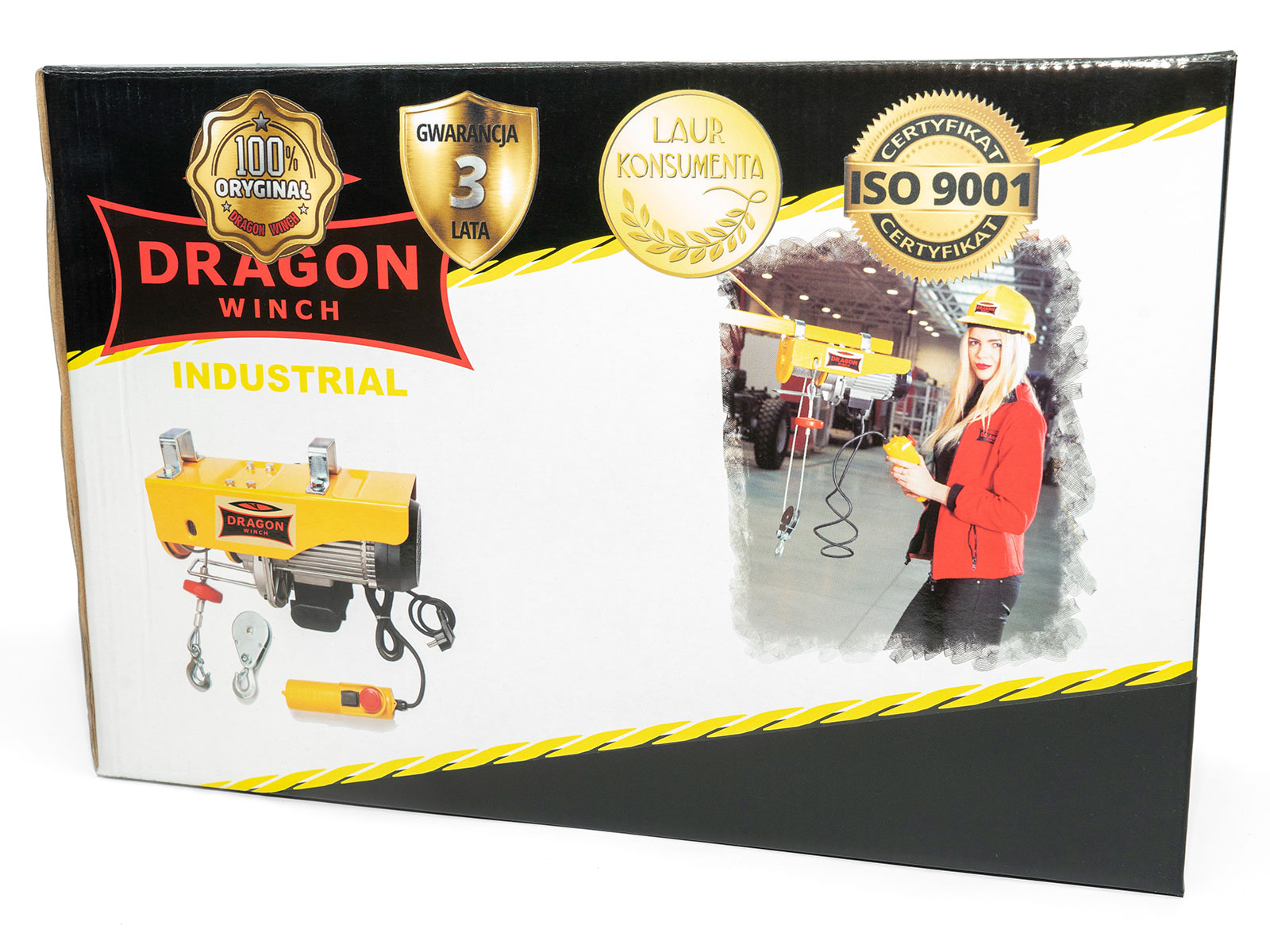 WCIĄGARKA ELEKTRYCZNA LINOWA 800kg 230V DRAGON wciągarka budowlana 0,8 Tony Kod producenta DWI400/800