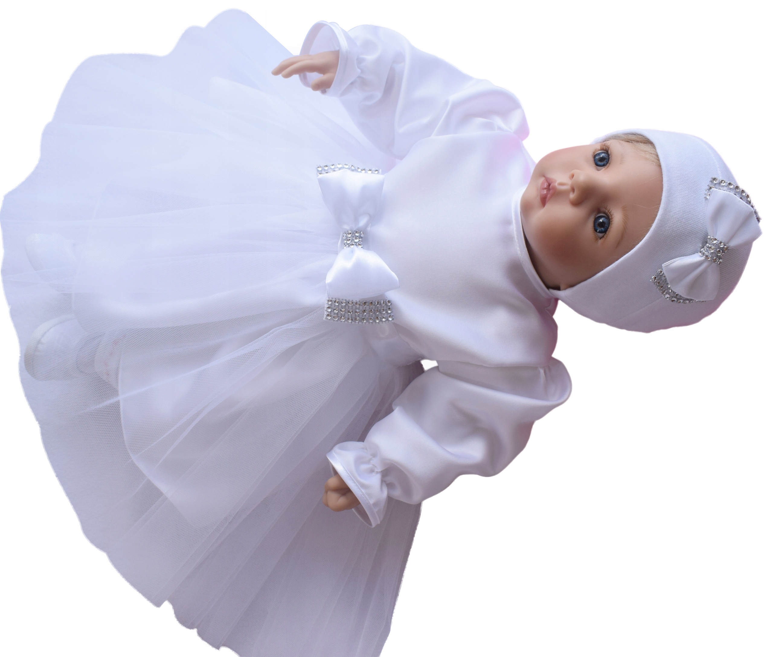 3CZ SUKIENKA do chrztu KOMPLET R.68 Rozmiar 68