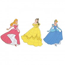 

Naklejki piankowe: Księżniczki Disney 23612