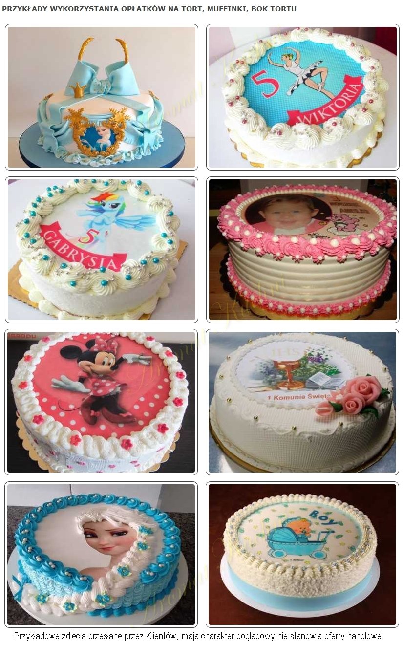 GRUBY OPŁATEK PREMIUM NA TORT TRU BAJKA TRUE wzór1 Kod producenta waf-TRUE-WZ1-14cm