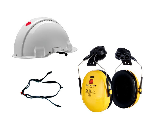 3М шлем защитный шлем G3000 + Peltor OPTIME комплект