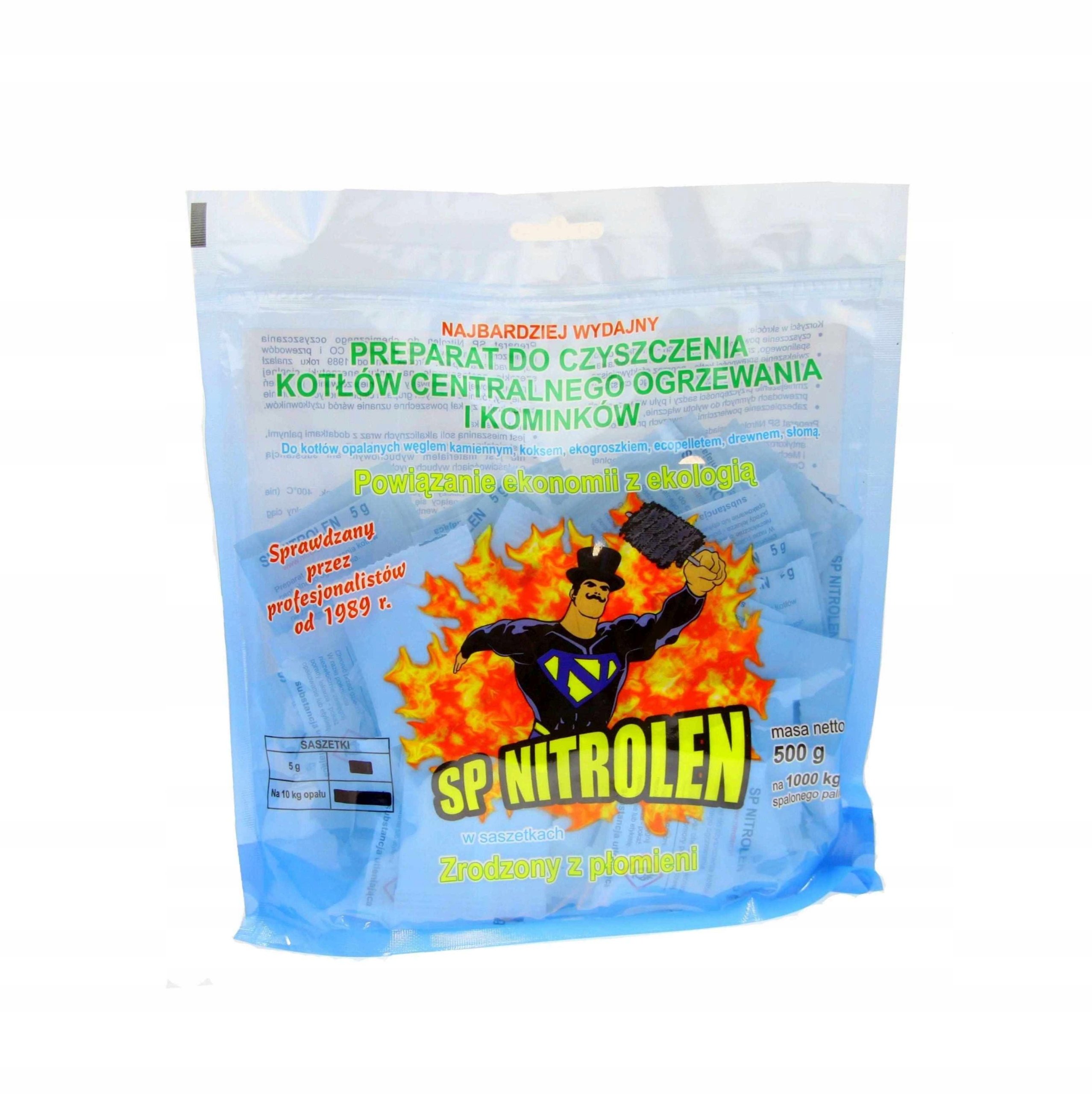 

Nitrolen czyszczenie Kotłów Kominków sadza 200x5g