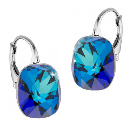 

Kolczyki Fancy Square Bermuda Blue z Swarovski