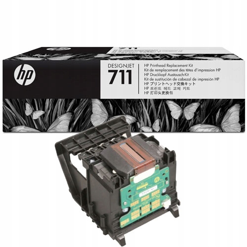 Фото - Чорнила й тонер HP Głowica  711 C1Q10A +4x tusz T120 T520 od Ręki 