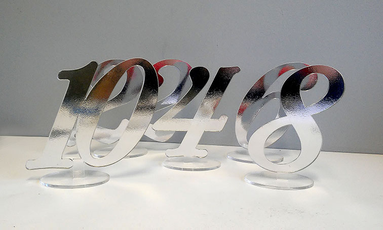 LICZYBY NUMERY na stół ŚLUB 14 cm 1-9 PLEXI kolory Rodzaj inne