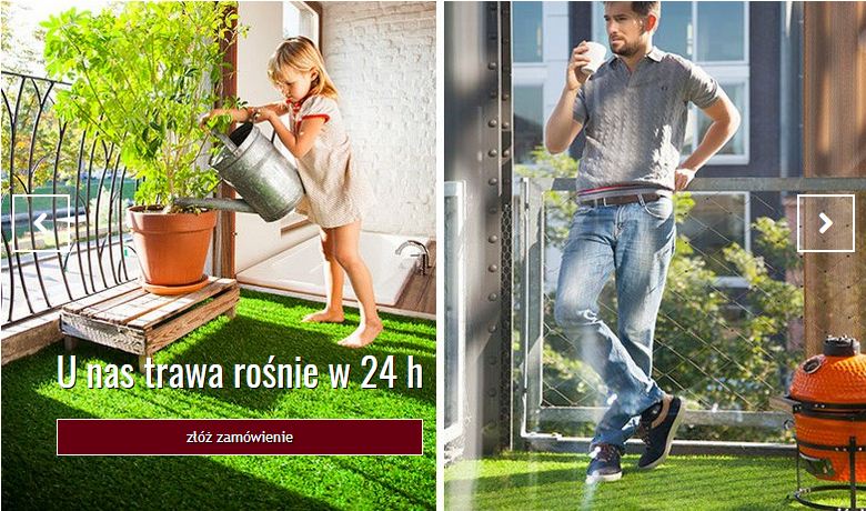 Sztuczna trawa|EDGE|balkon ogród taras 400x500cm Liczba m² w ofercie 20 m²