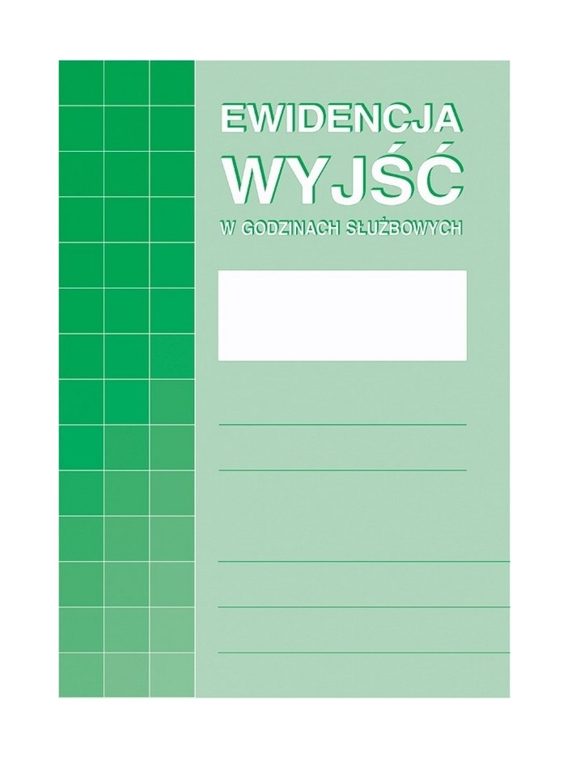 

574-1 Ewidencja wyjść w godzinach służbowych A4