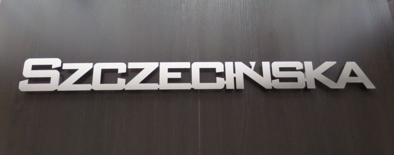 NAPIS NUMER NA DOM ZE STALI NIERDZEWNEJ INOX Marka inna