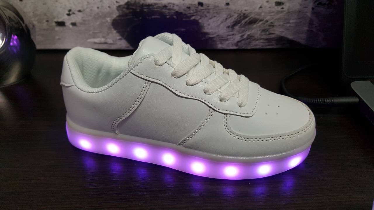 BUTY LED BIAŁE ŚWIECĄCE SHUFFLE DANCE HIT 2018 R31 Marka inna