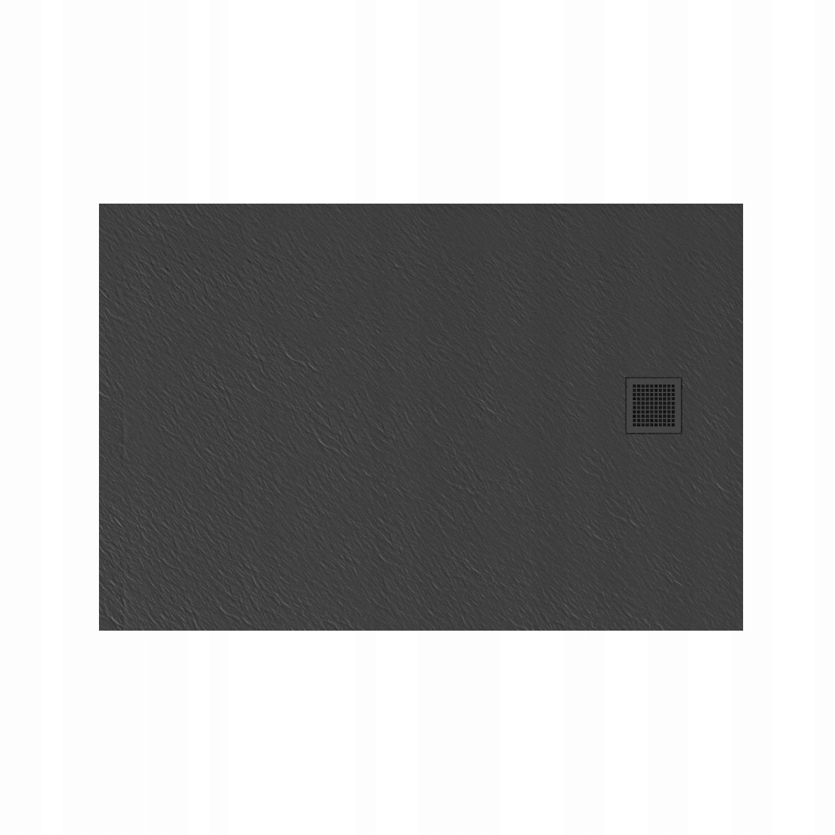 Brodzik MORI konglomeratowy prostokątny  140x90x3,5 posadzkowy, szary