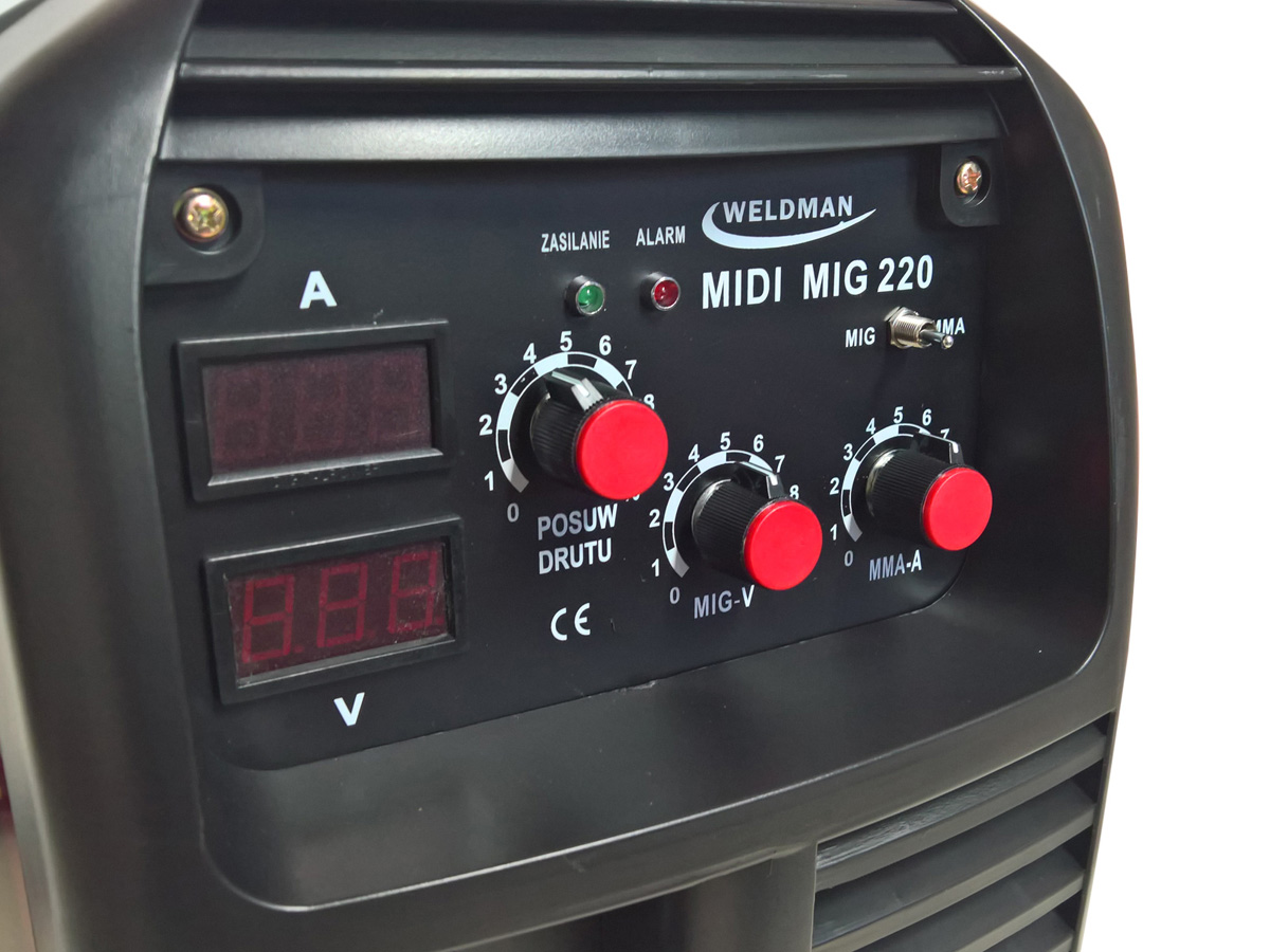 MIGOMAT MIG/MAG Weldman MIDI MIG 220 A spawarka Metody spawania MIG/MAG MMA