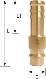 

Szybkozłącze NW7,2 pod wąż 13 mm wtyczka