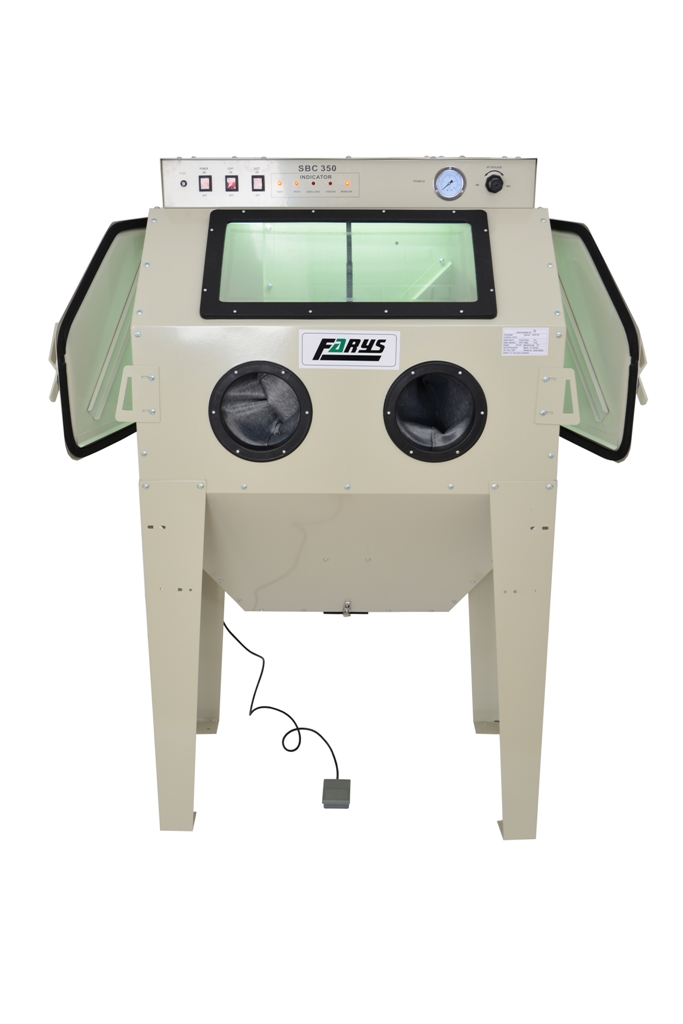 ПЕСКОСТРУЙНАЯ МАШИНА 350L ФИЛЬТР ПЫЛЕСБОРНИК 2 ПУШКИ