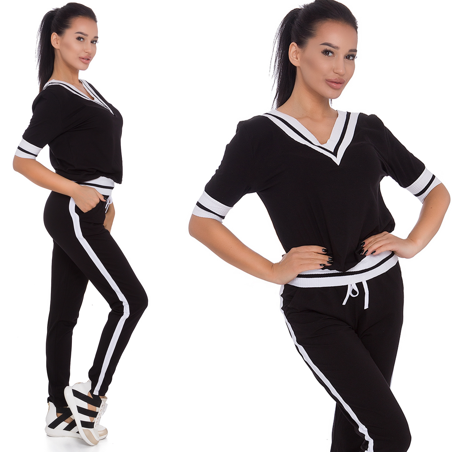 

598__M/38__DRES Bluza Spodnie Ściągacze Lampas