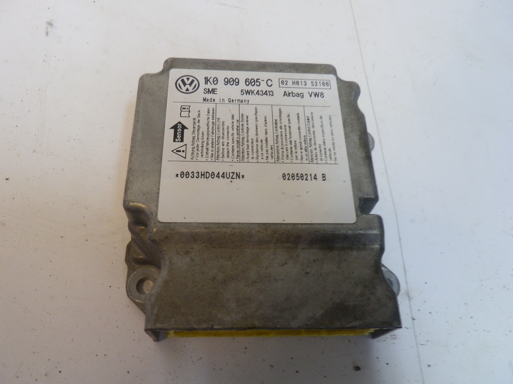 VW GOLF V SENSOR PODUSZEK AIRBAG 1K0909605C