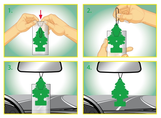 WUNDER BAUM CHOINKA zapach ORANGE JUICE drzewko Rodzaj zawieszki