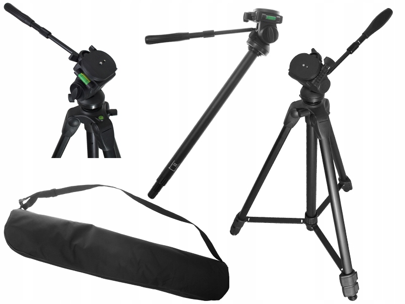 

Statyw Foto Video Głowica 3D 69-185cm Monopod W907