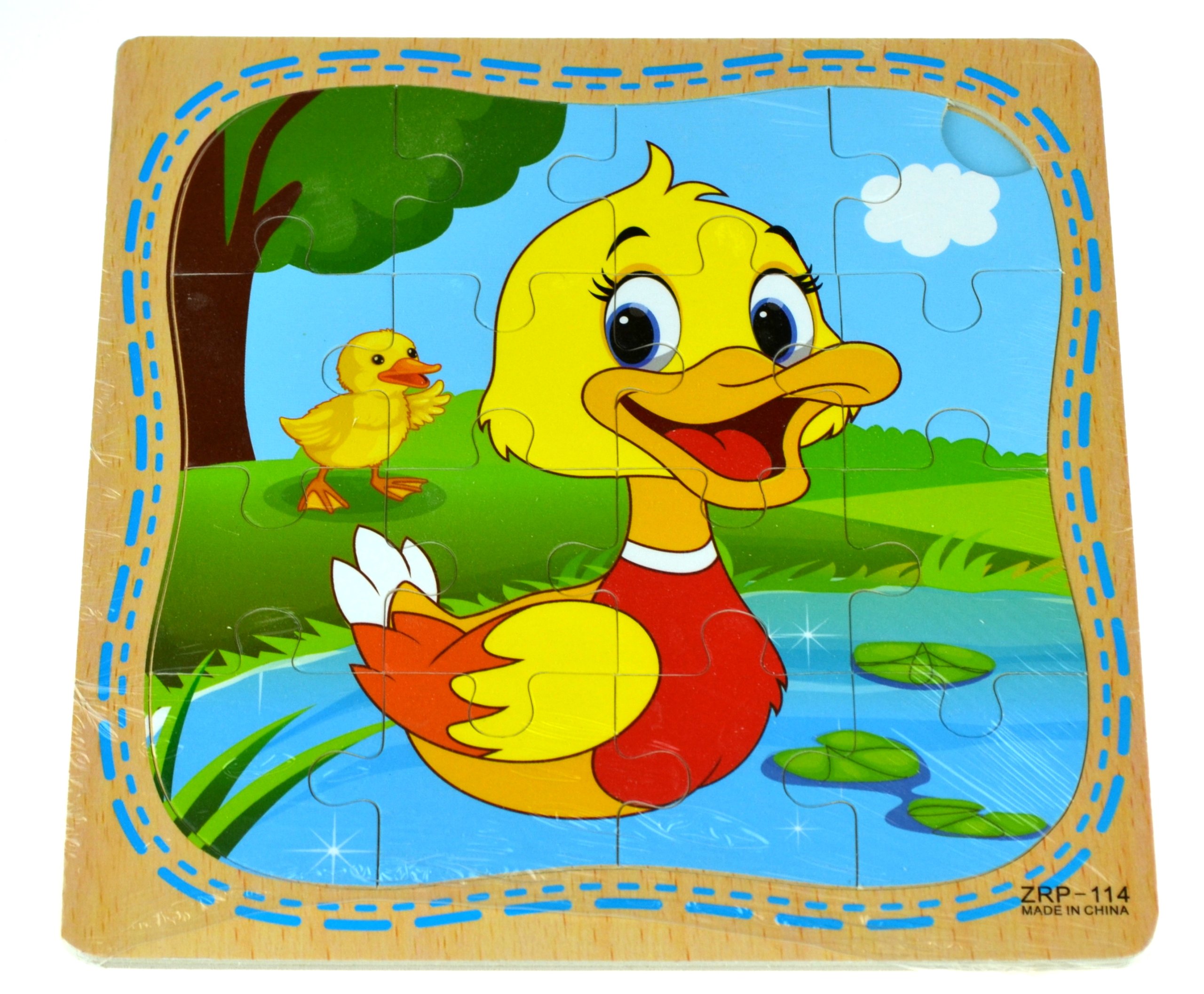 

Edukacyjne Puzzle Drewniane Układanka 16 Elementów