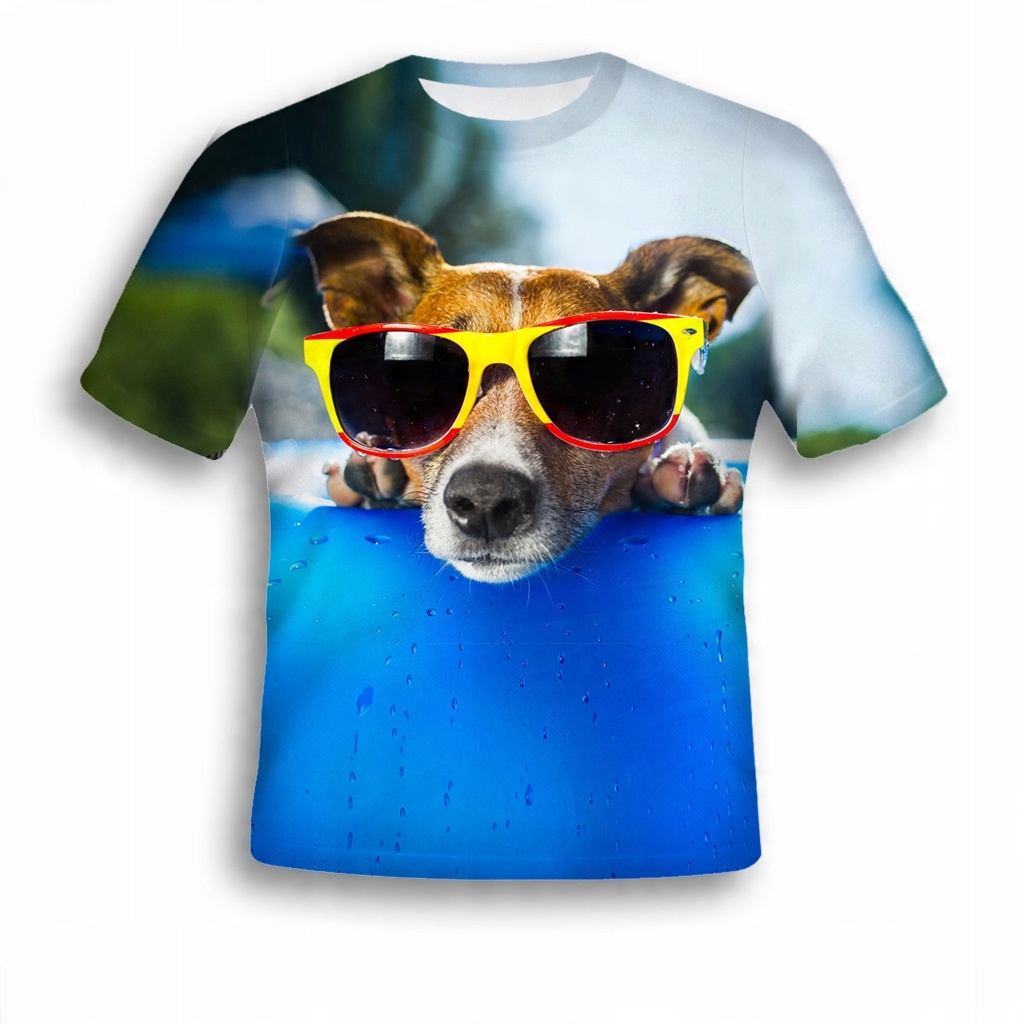 

Koszulka Fullprint T-shirt Cool Pies L Grafika Pl