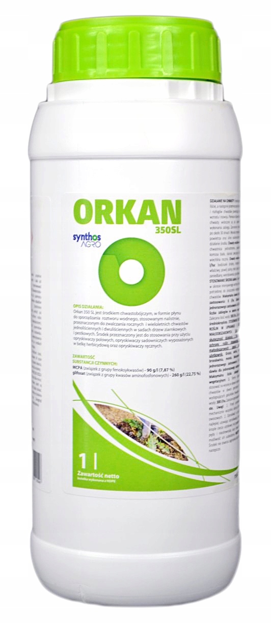 

Orkan 350 Sl a 1L na chwasty Jabłoń