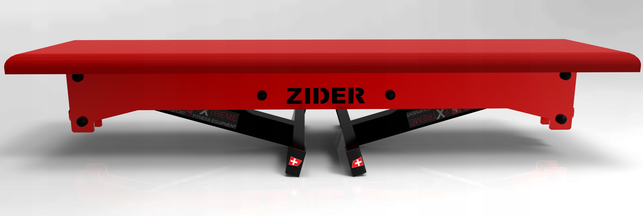 Прямая скамья для штанги 450 кг ZIDER BLACK-RED NEW Destiny для мышц грудной клетки для хрустит для спины для трицепса для штанги многофункциональная