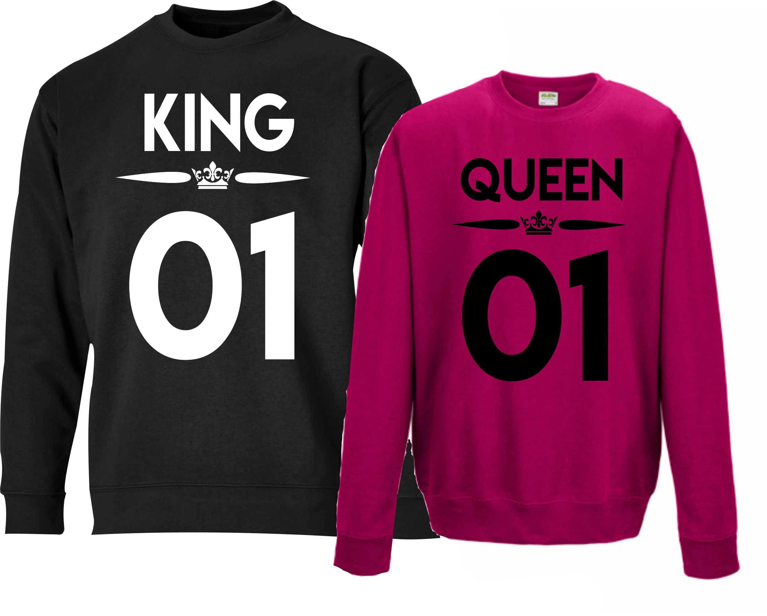 

Bluzy Dla Par Prezent Walentynki King Queen Wzory