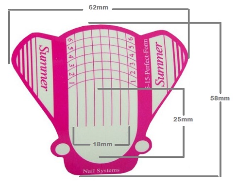Szablony Formy do Przedłużania Paznokci Summer 100 Marka inna marka