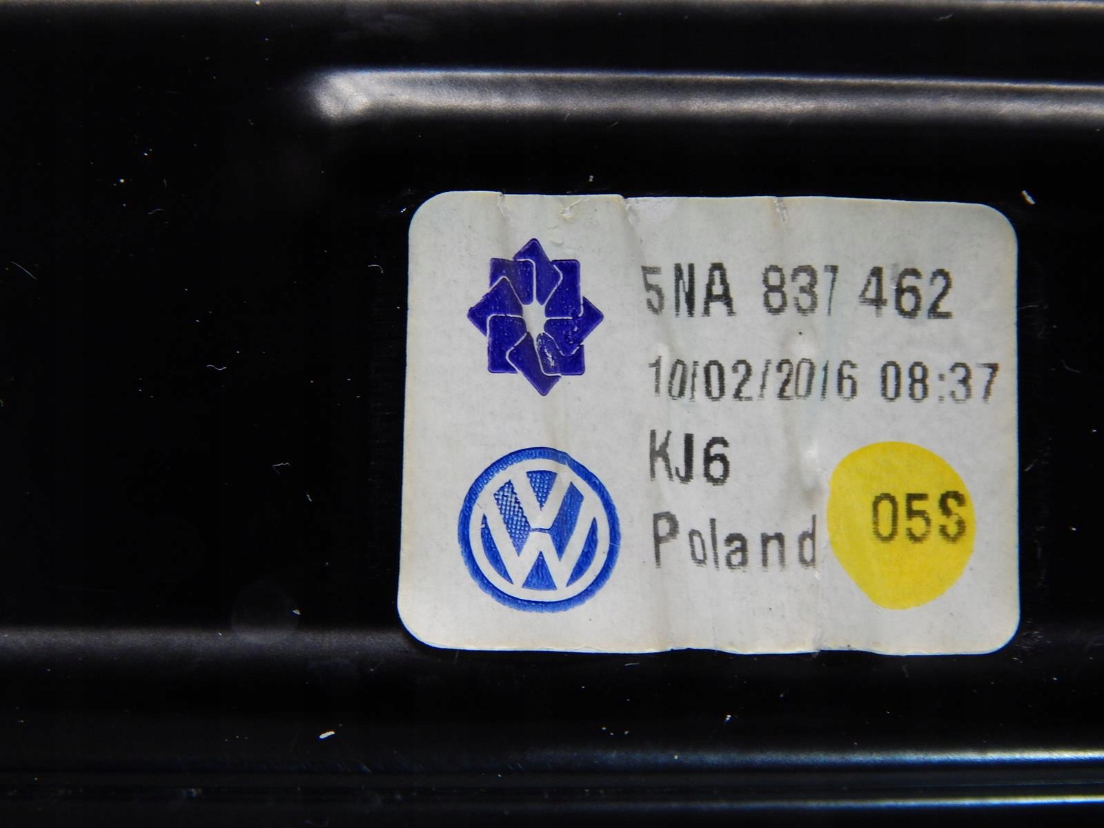 VW TIGUAN II mechanism windows right front 5NA837462