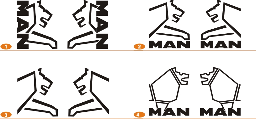 NAKLEJKI MAN NA KABINE komplet gratis Manufacturer Rozglos